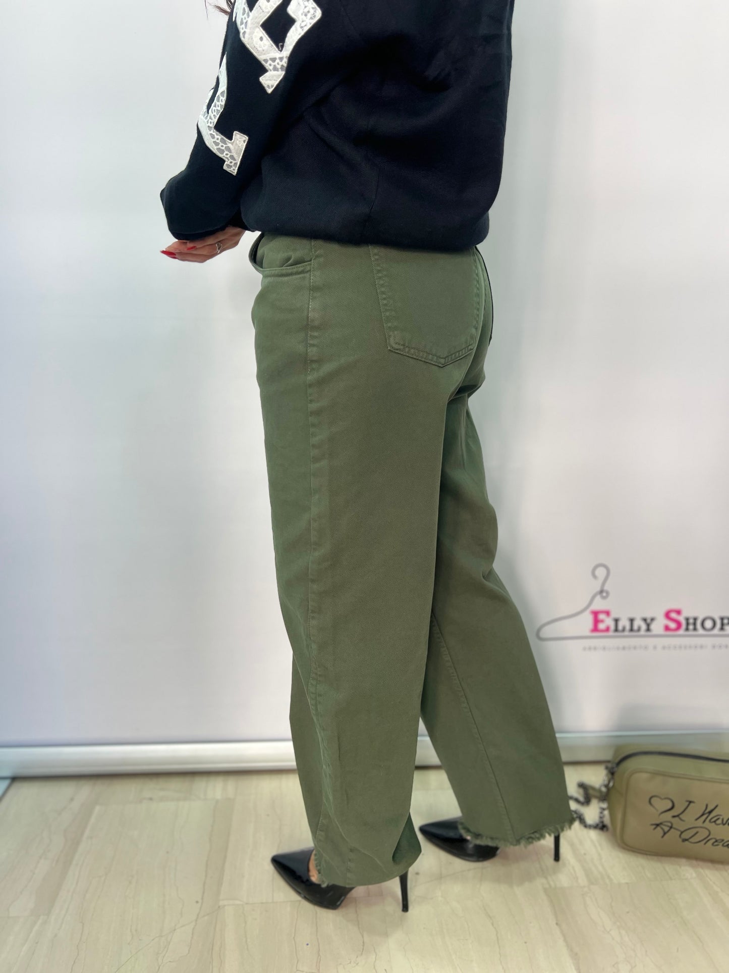 Jeans donna vita alta balloon