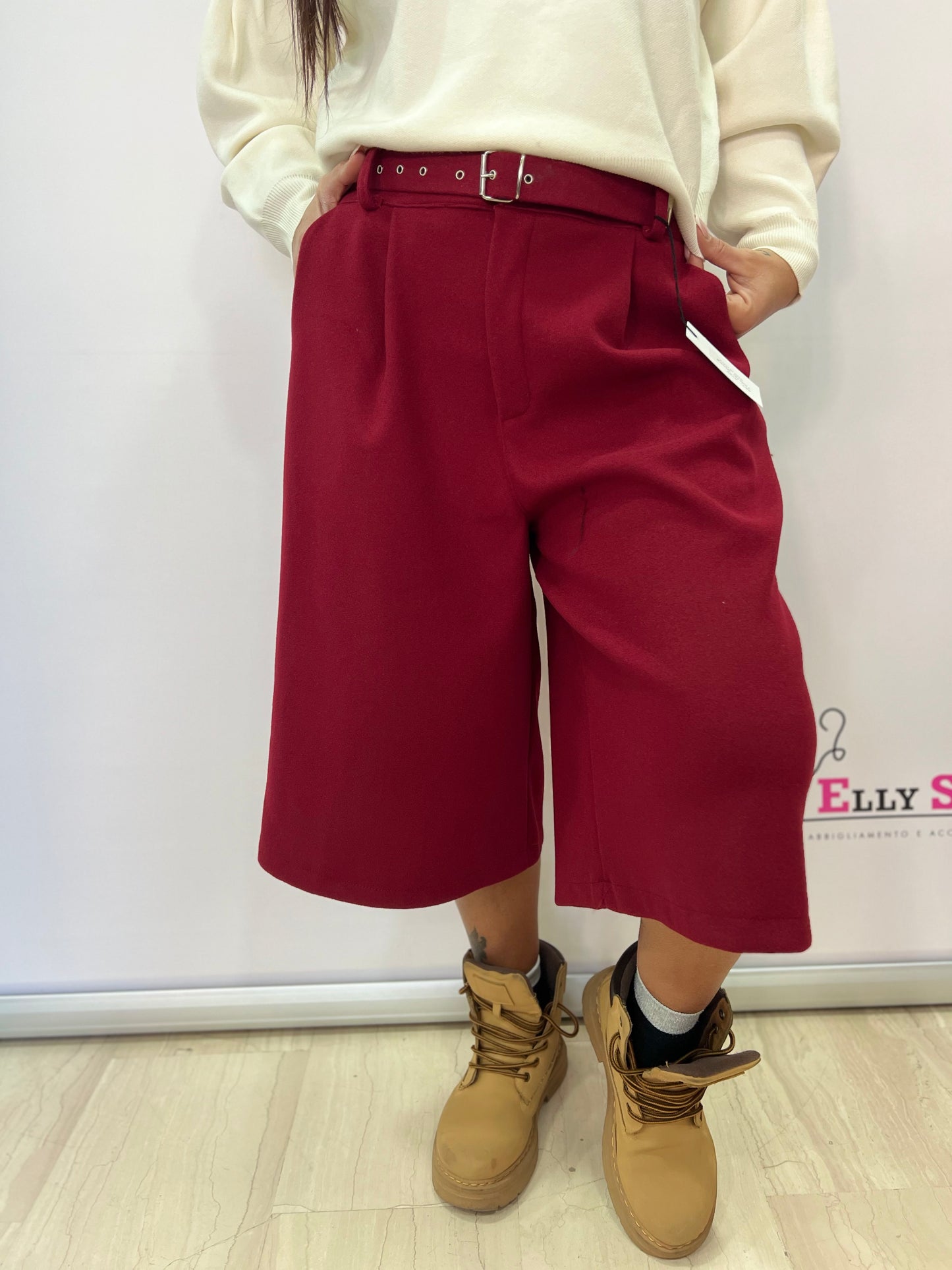 Bermuda donna con cintura elegante