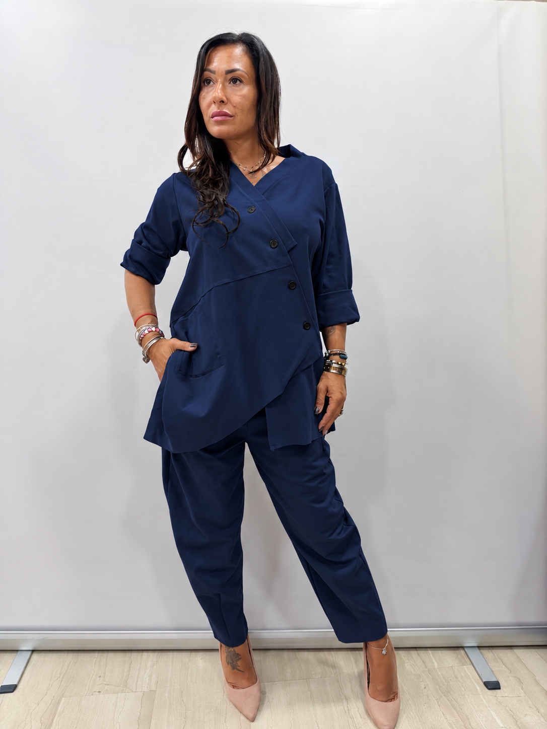 Completo Kyoto Donna Oversize Asimmetrico