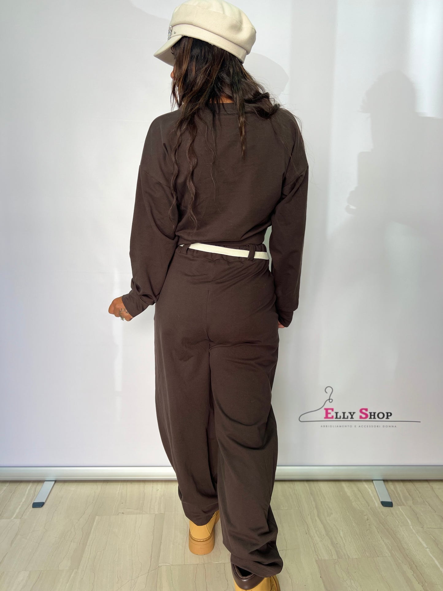 Completo tuta donna con cintura