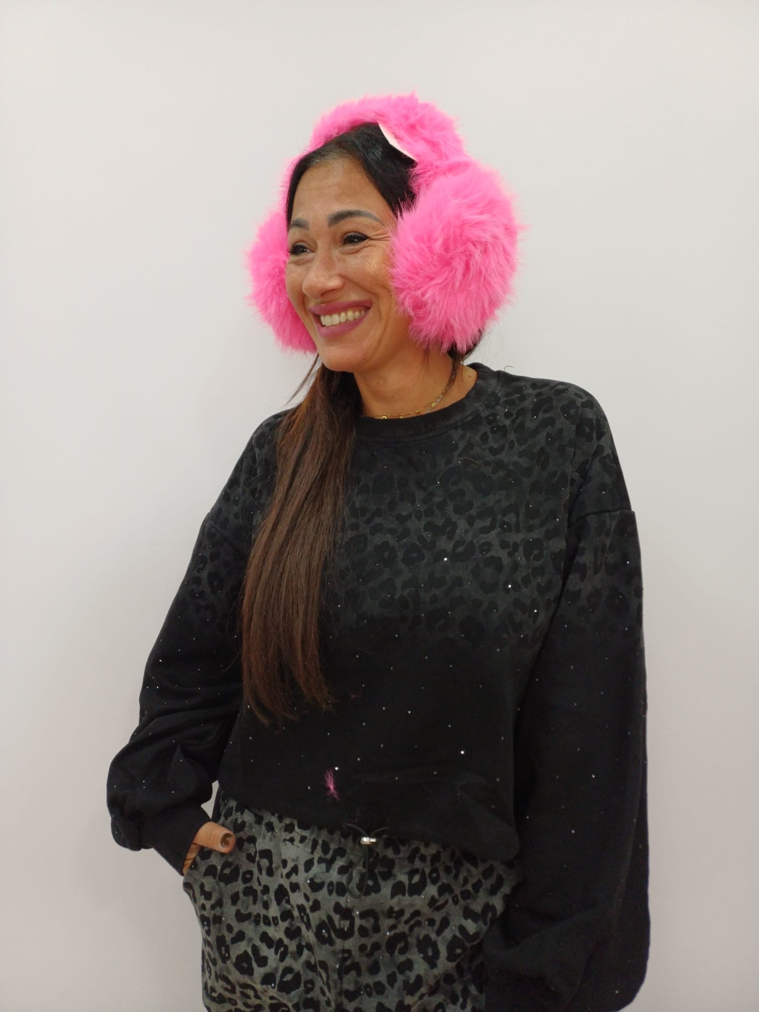 Cuffie para orecchie donna in pelliccia