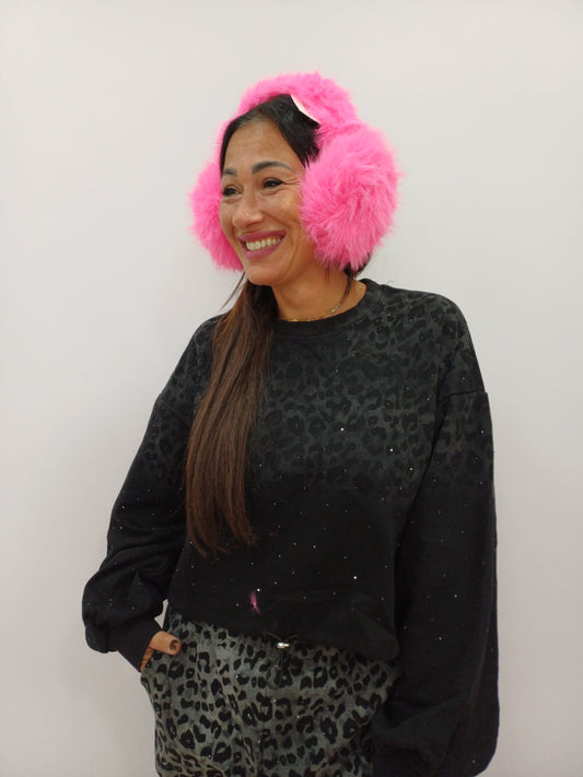 Cuffie para orecchie donna in pelliccia