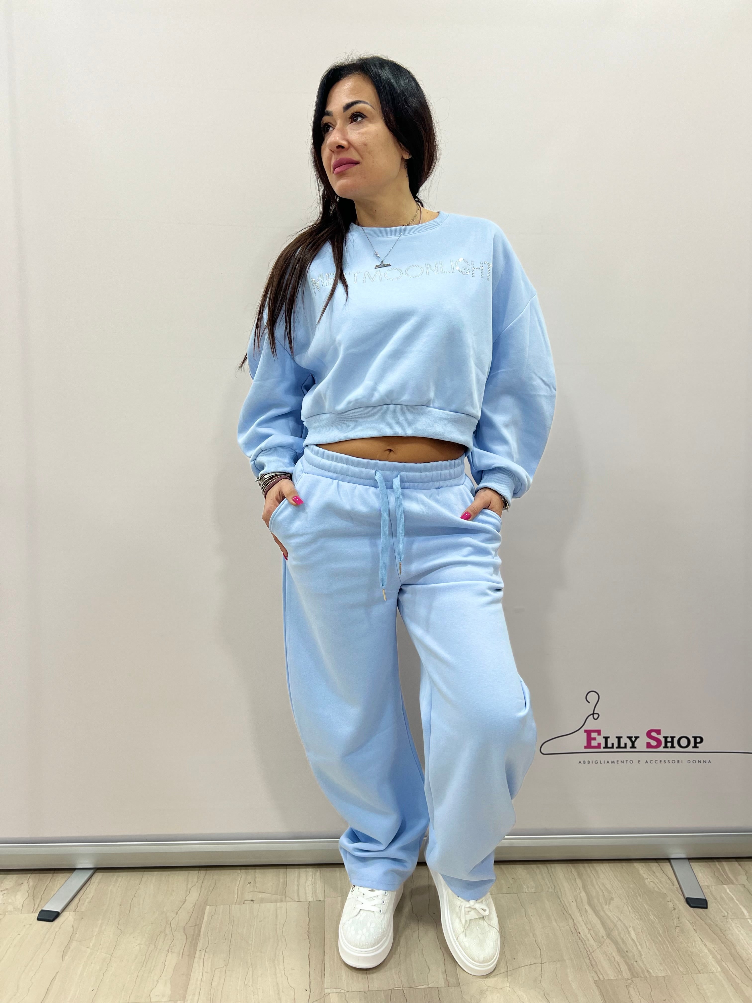 Completo tuta donna cropped casual chic