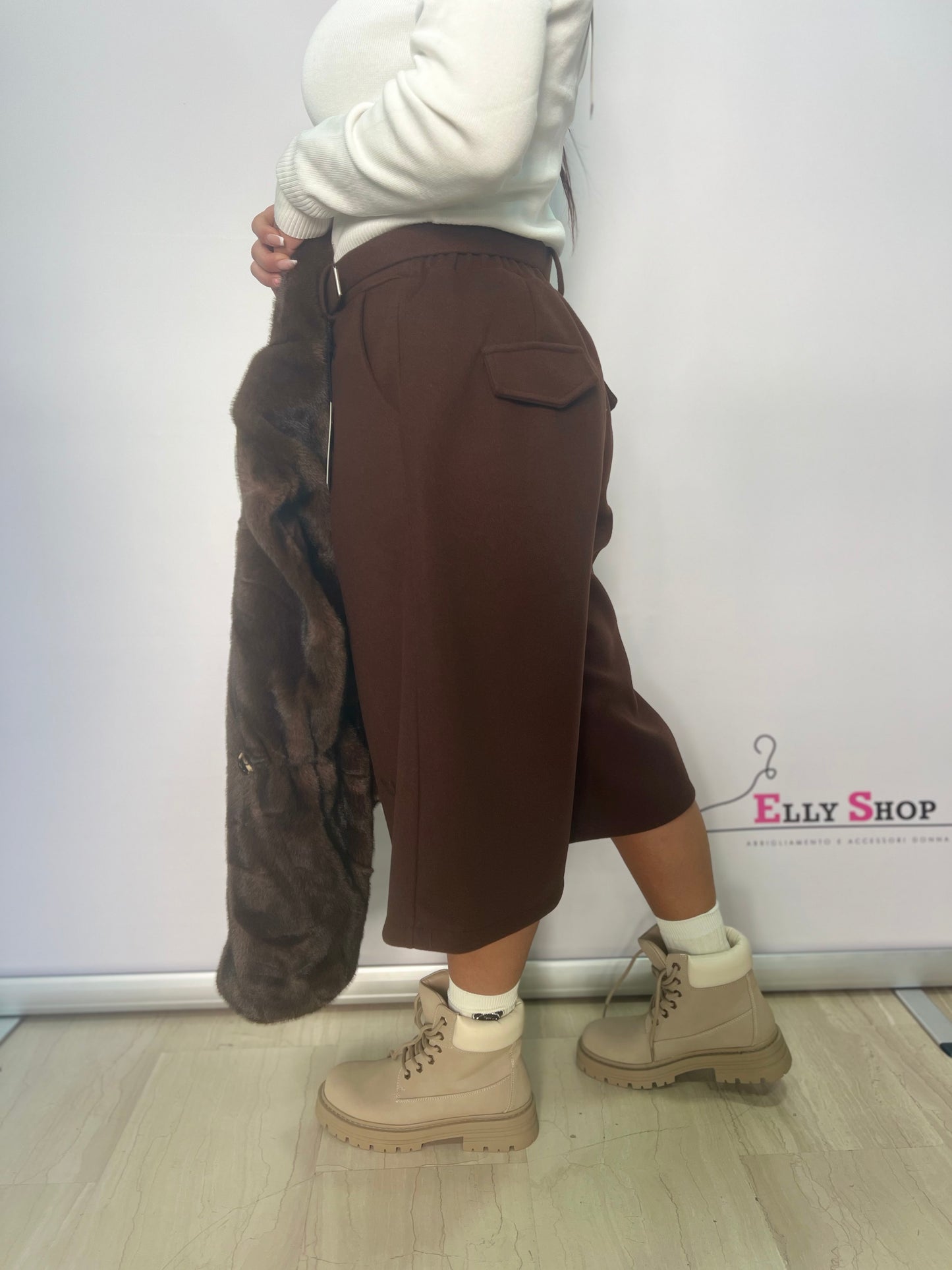 Bermuda donna con cintura elegante