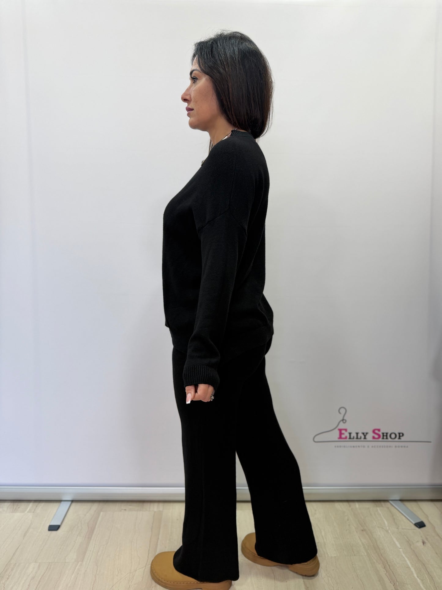 Completo maglia e pantaloni donna invernale