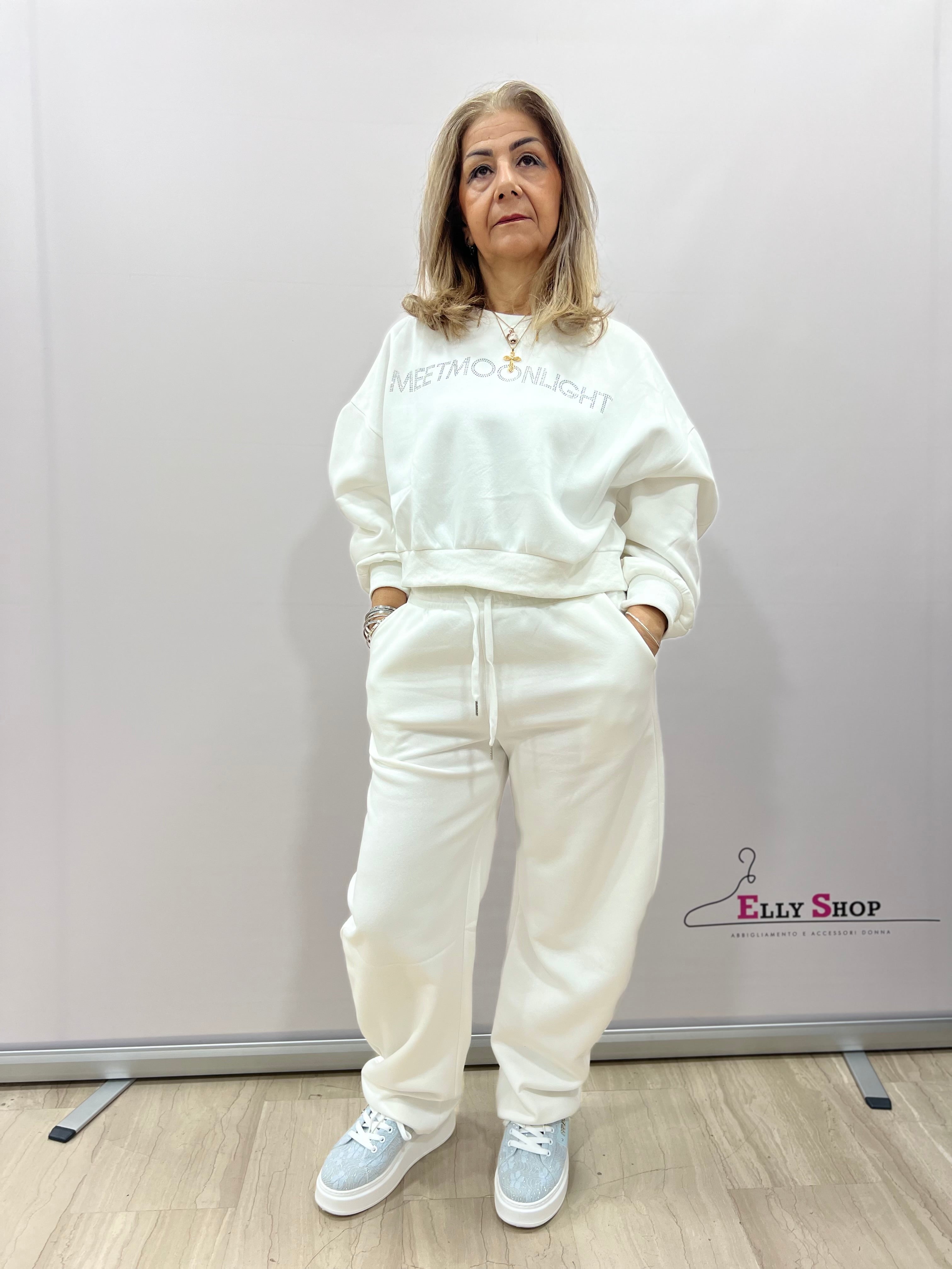 Completo tuta donna cropped casual chic