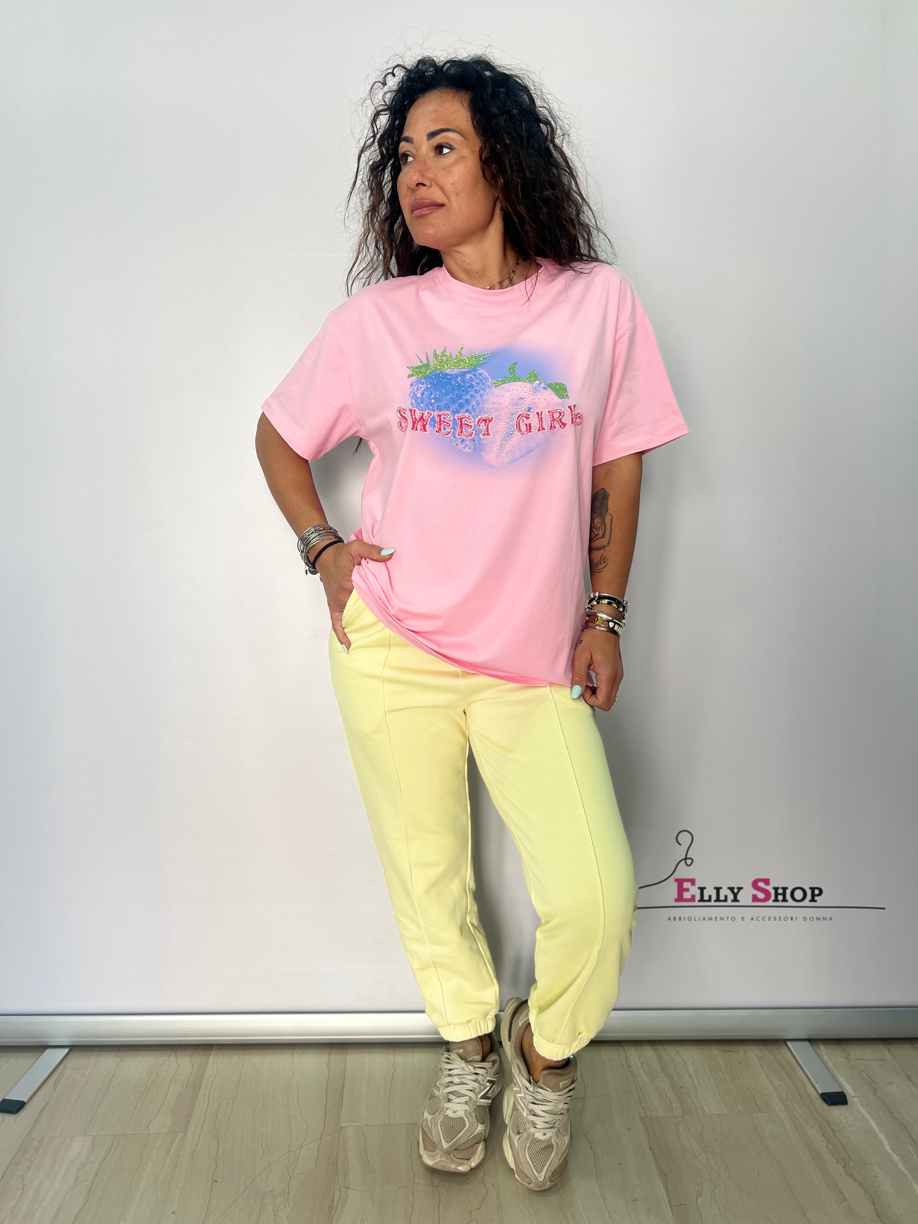 Pantalone jogger donna casual colorato