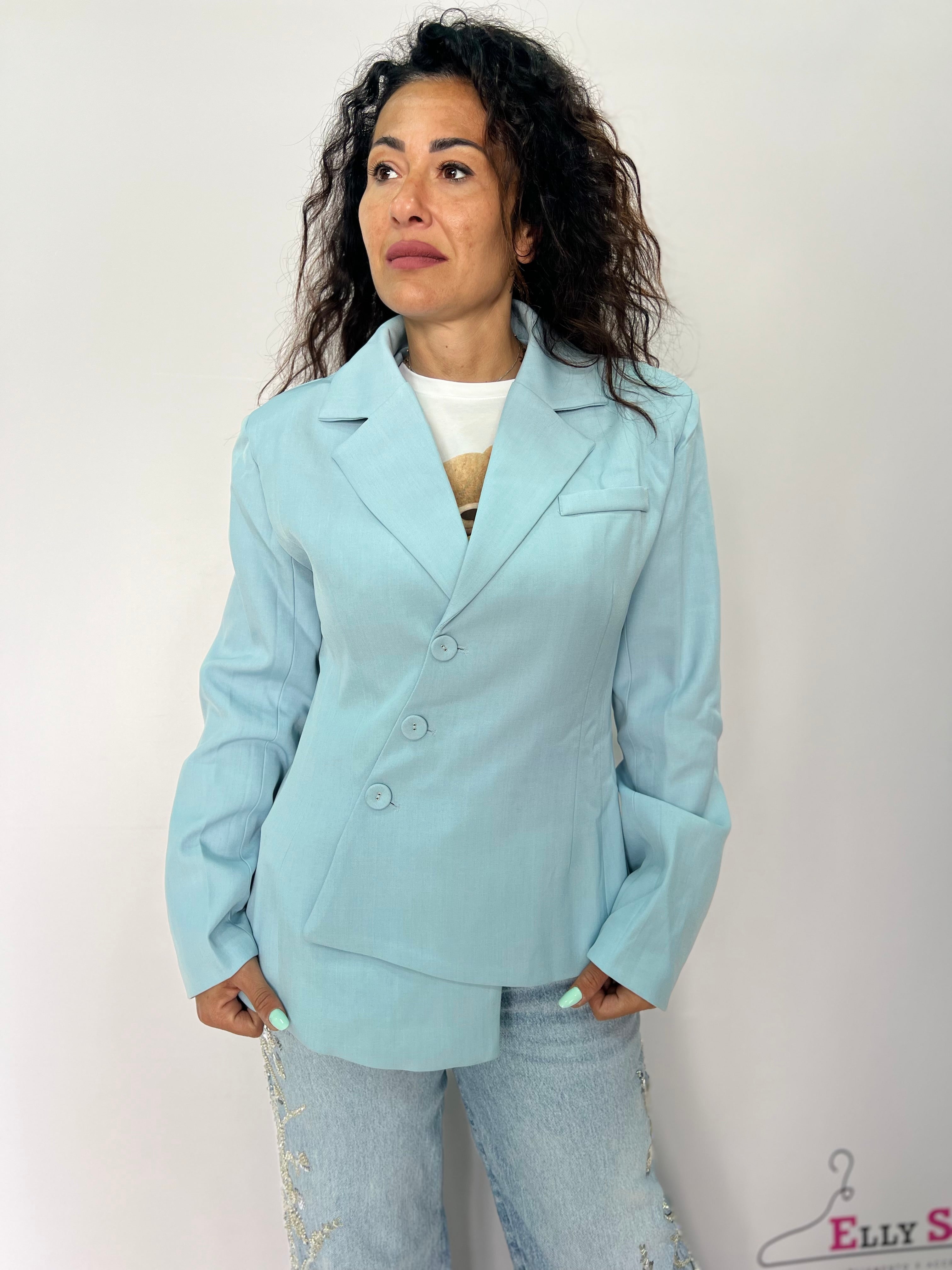 Blazer donna elegante monopetto sartoriale