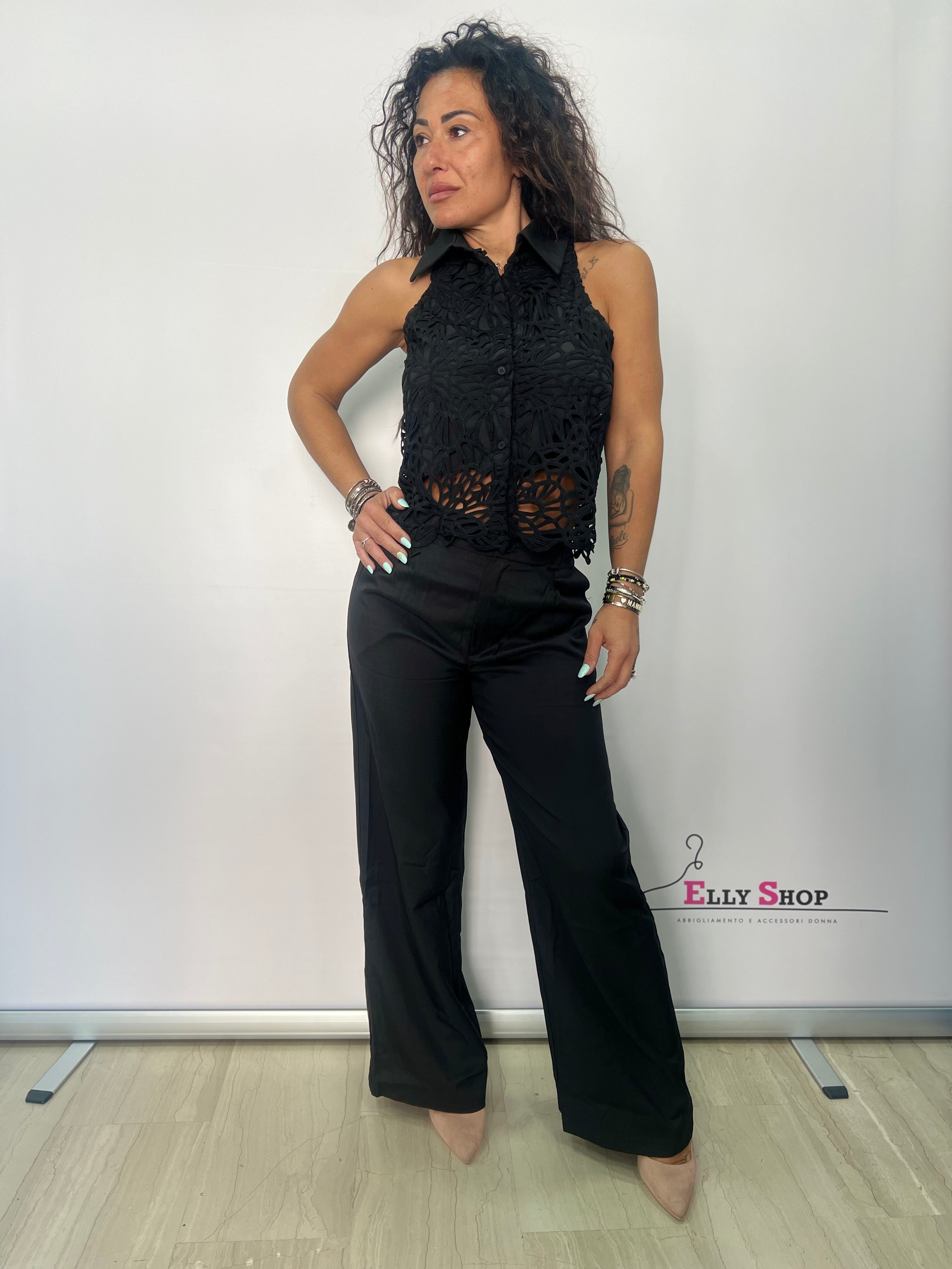 Completo donna elegante traforato estivo