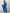 Completo curvy pantalone donna elegante con gilet lungo senza maniche – Blu, Nero, Fuxia