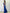 Elegantes blaues Pailletten-Abendkleid mit Kettenärmeln - Maxikleid für Damen