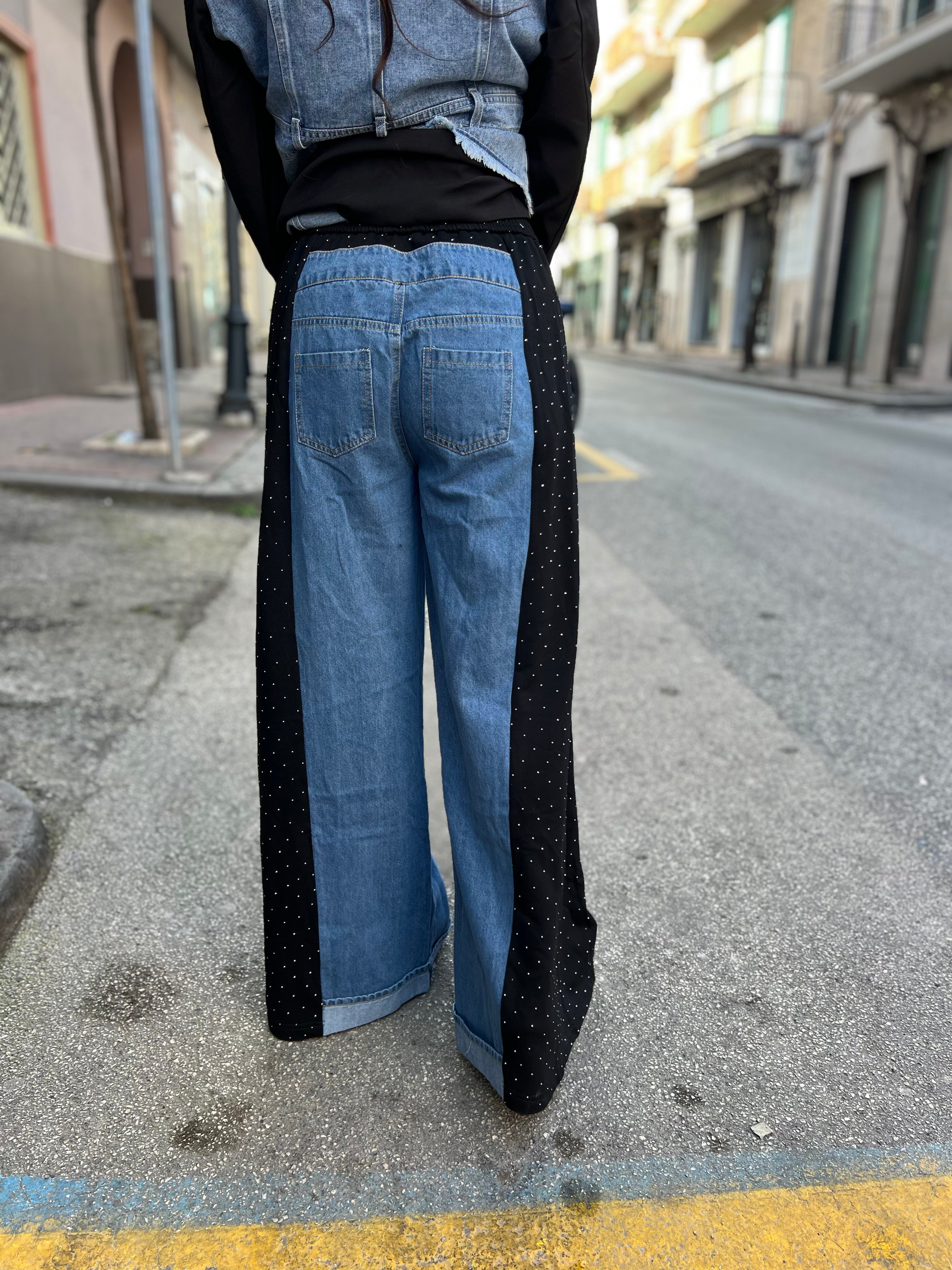 Pantalone jeans e brillantini anche curvy