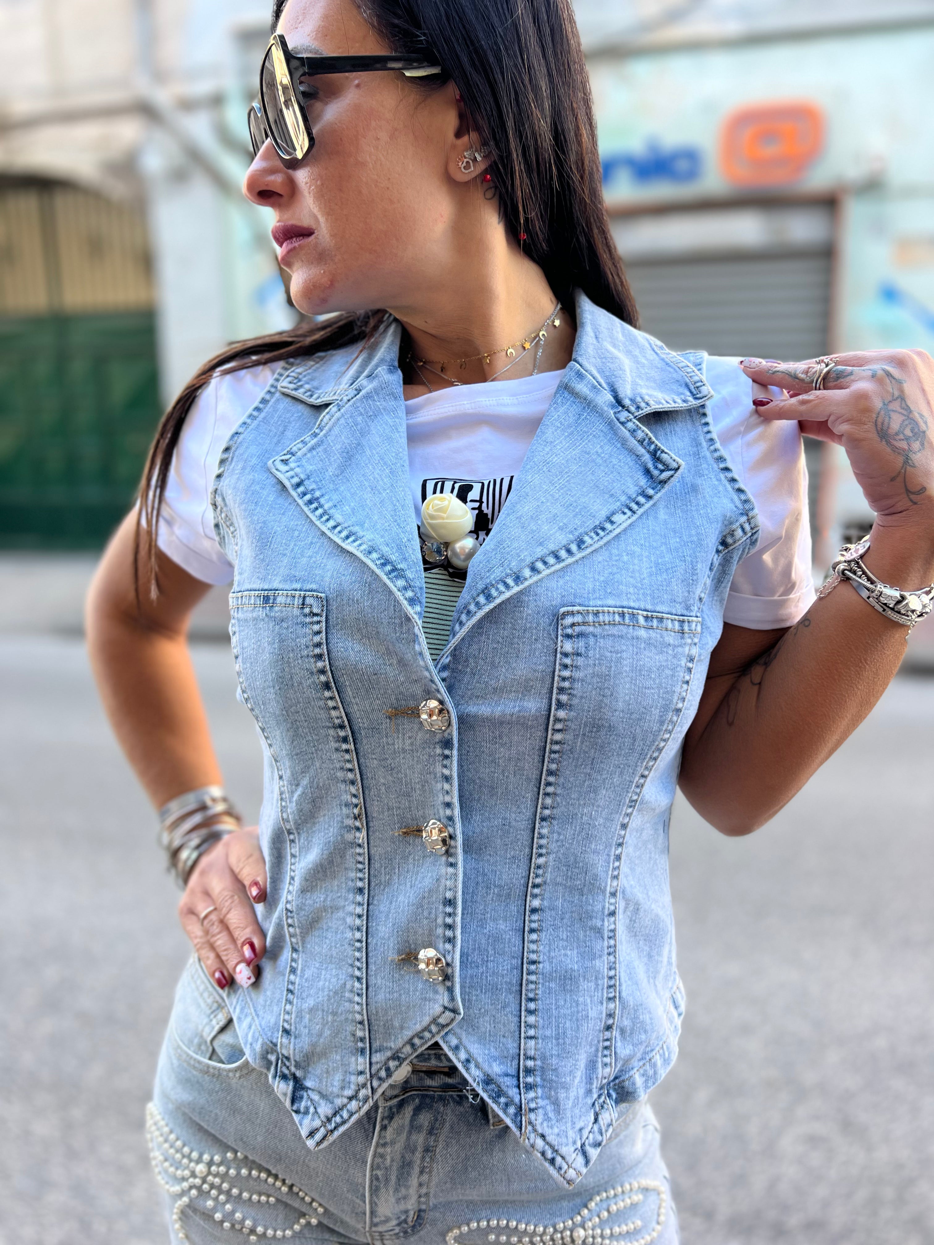 Gilet jeans