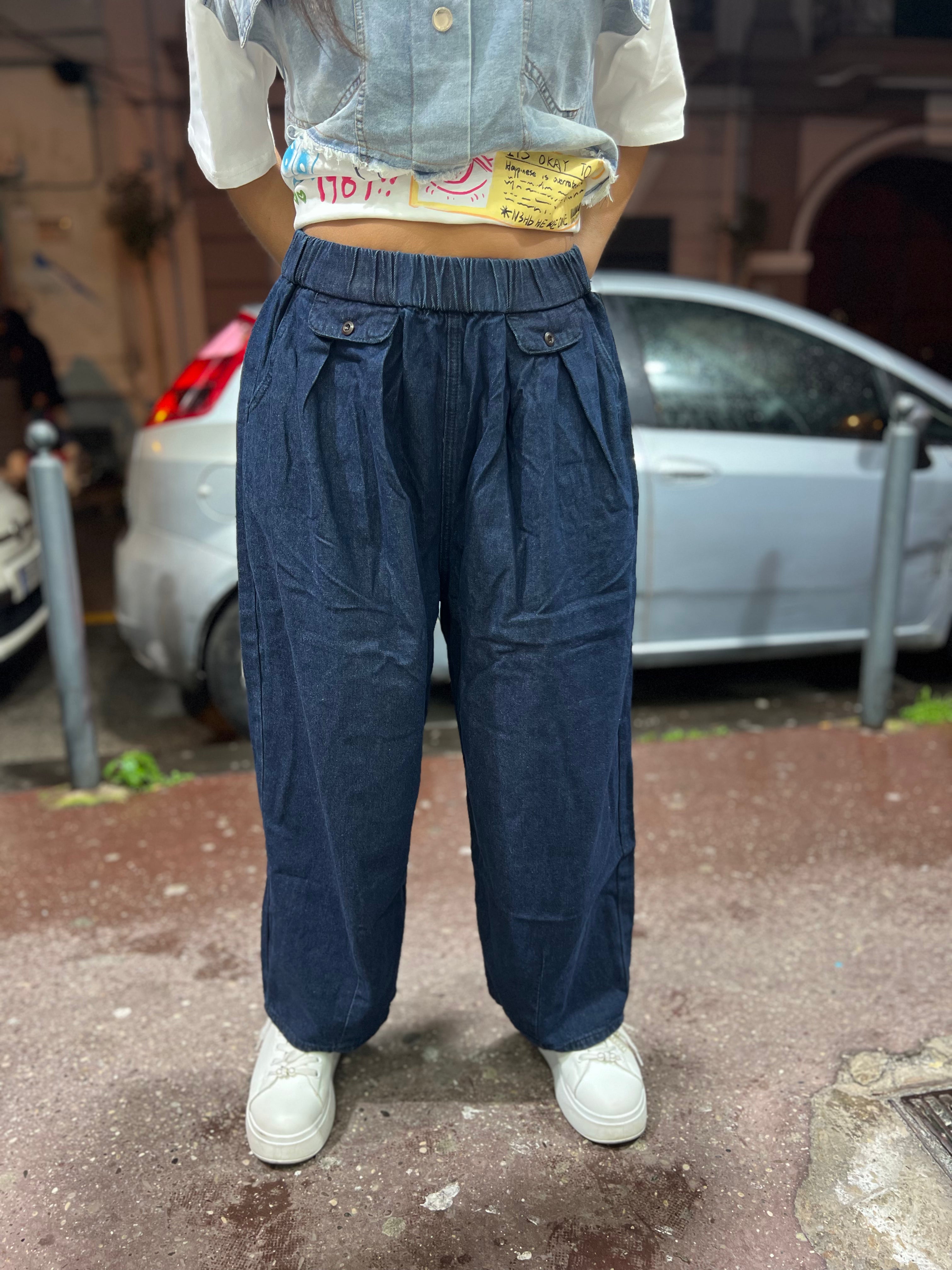 Pantalone jeans over