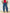 Jeans Donna Wide Leg con Gonna Sovrapposta Asimmetrica