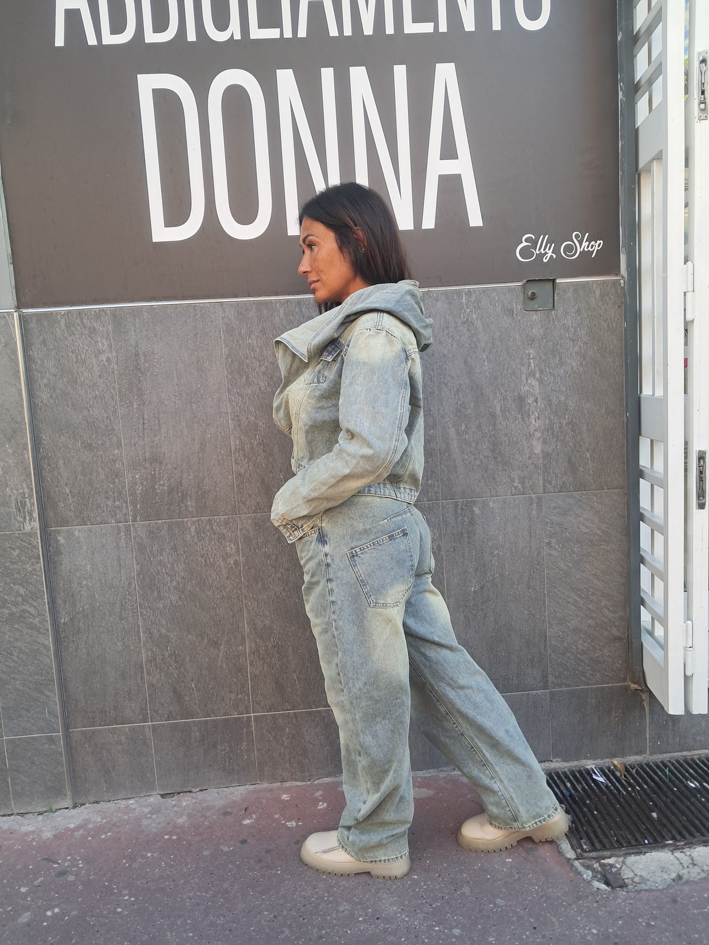 Completo in denim donna varie misure