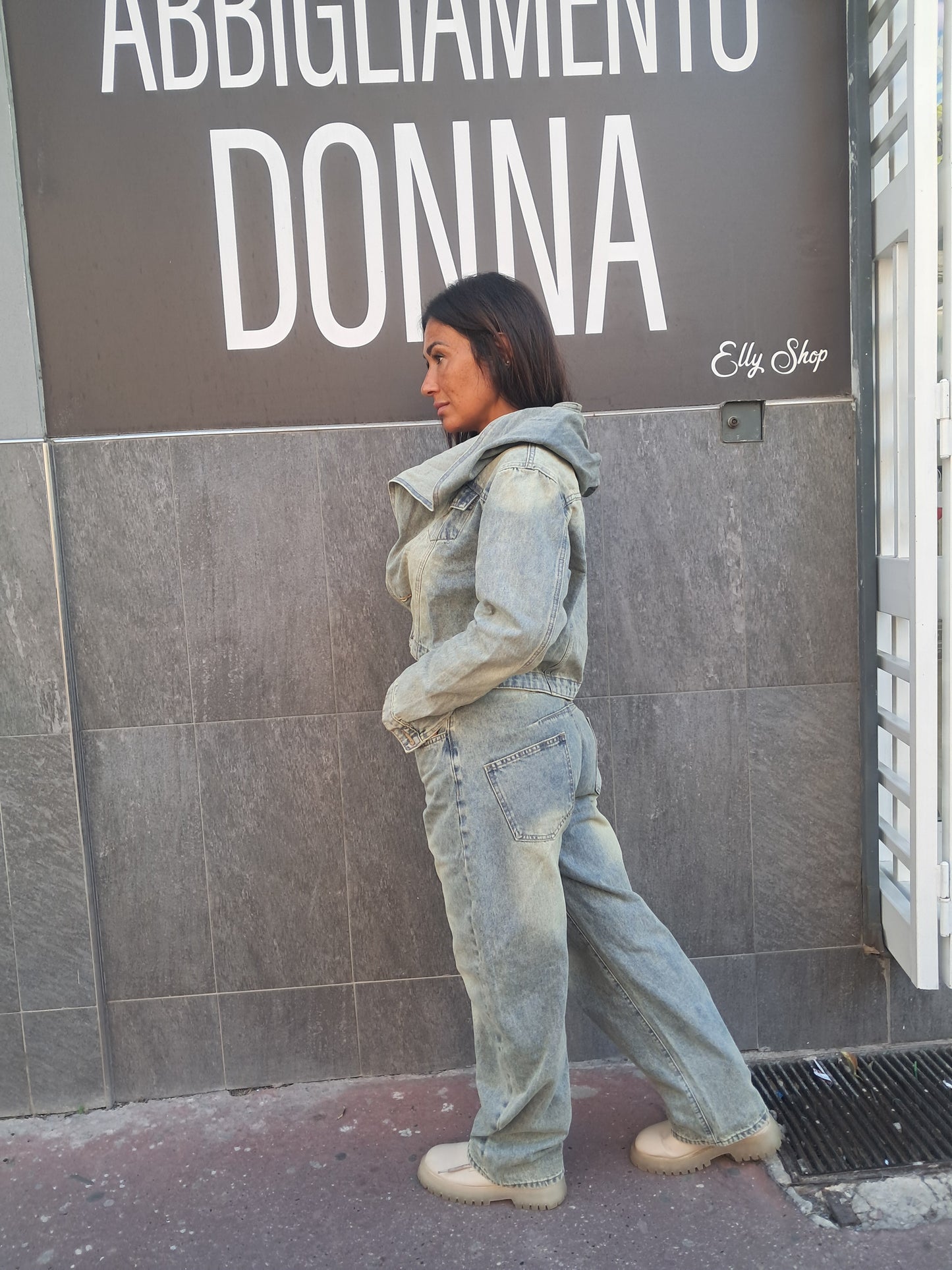 Completo in denim donna varie misure