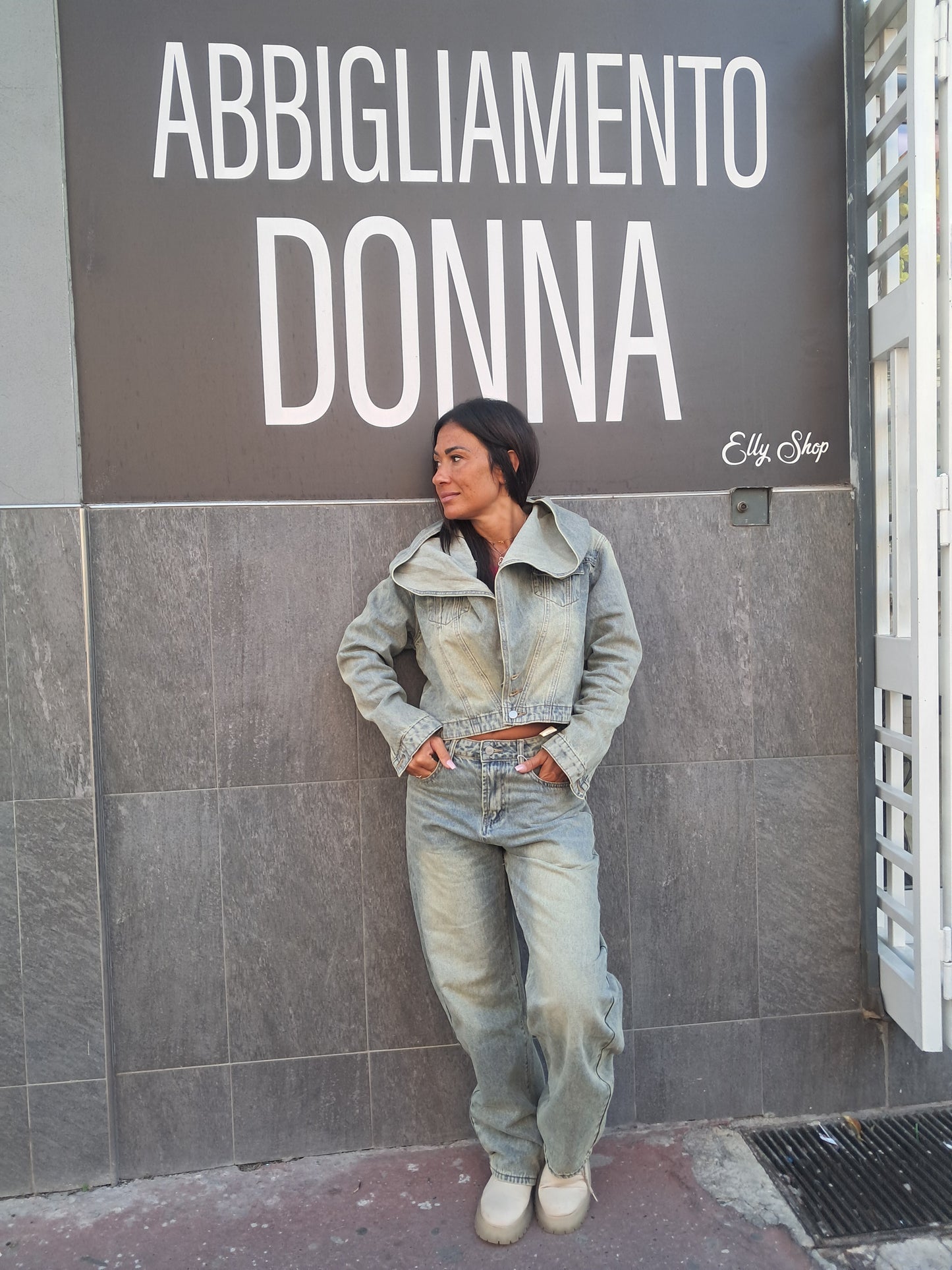 Completo in denim donna varie misure