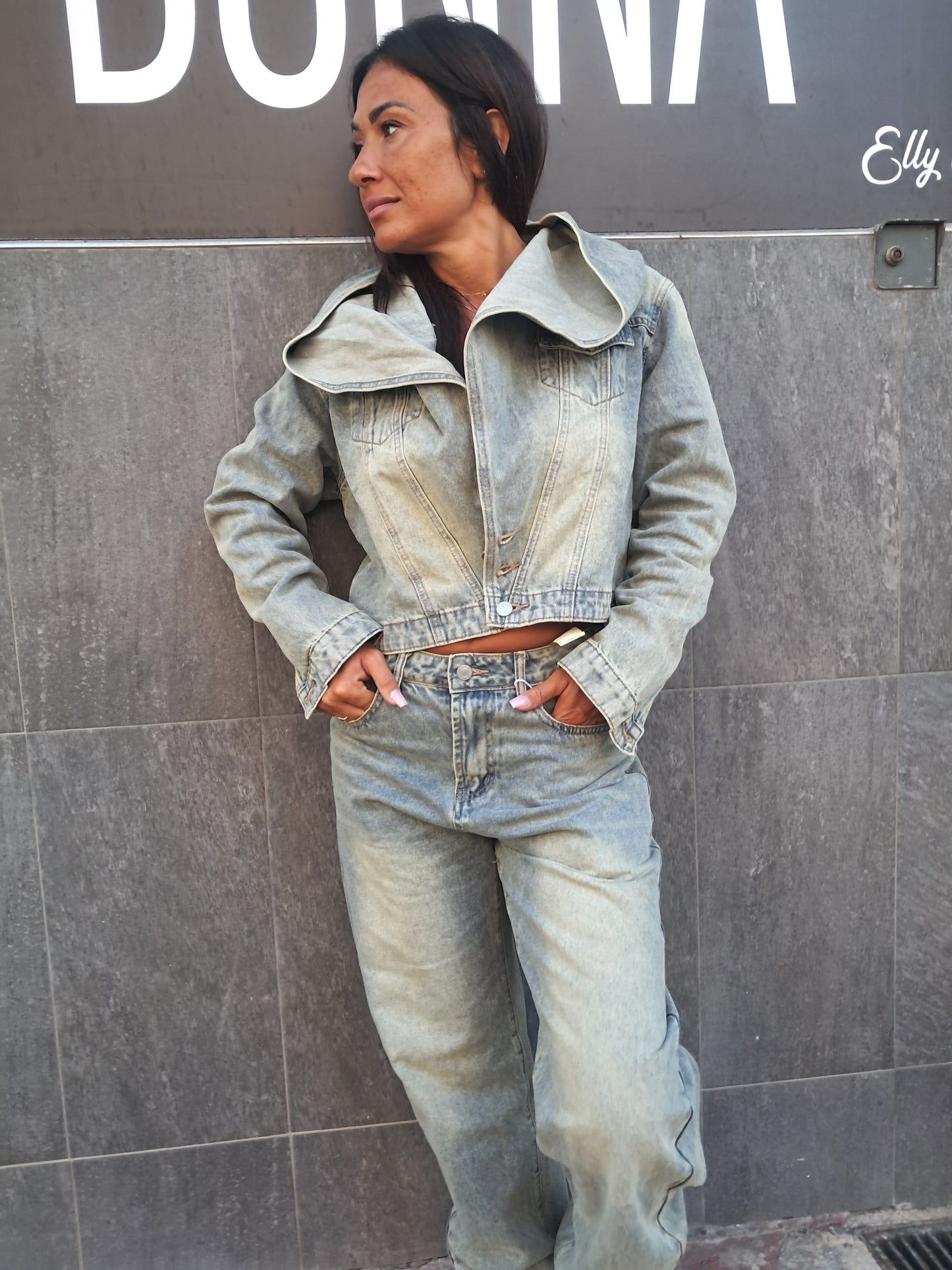 Completo in denim donna varie misure